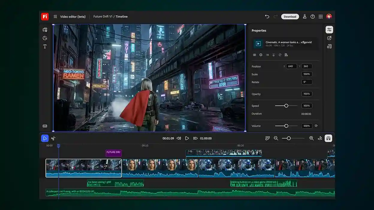 Beta video editor
