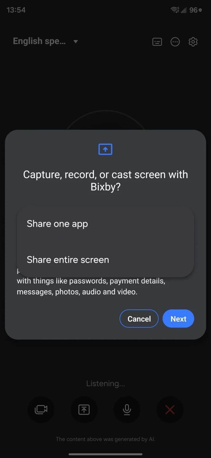 Samsung One UI 8.5 Bixby Live AI Chatbot Screen Sharing 800x1733 1