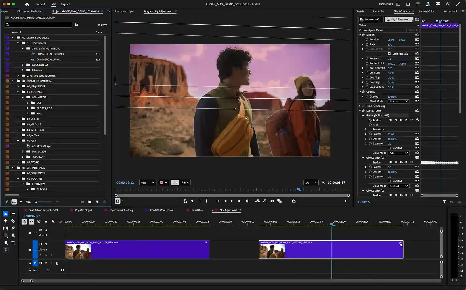 Adobe Unveils AI Object Mask for Premiere Pro & After Effects Upgrades插图2 Shape Masks