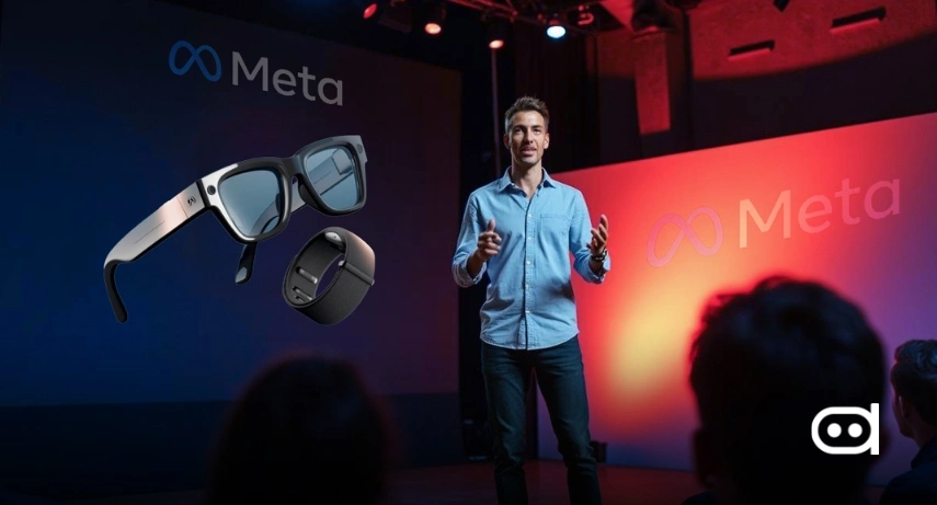Meta Unveils New AI Glasses with a Built-in Display and Neural Band