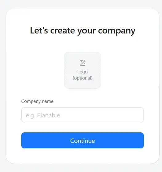 Enter company logo