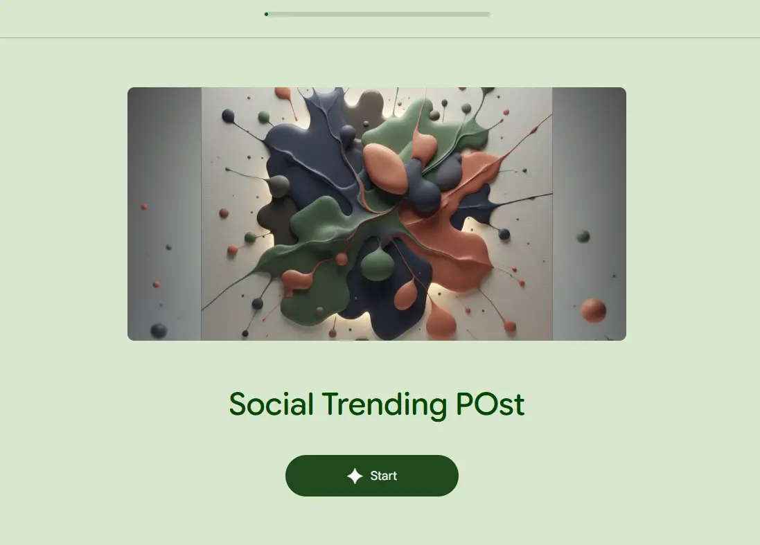 Social Trending Post mini app by Opal AI
