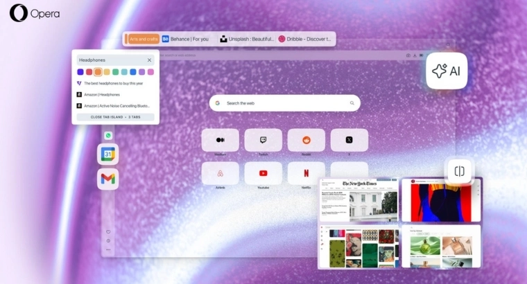 Opera Launches One R3 Browser with Contextual AI and Quad Tab Split Screen 1