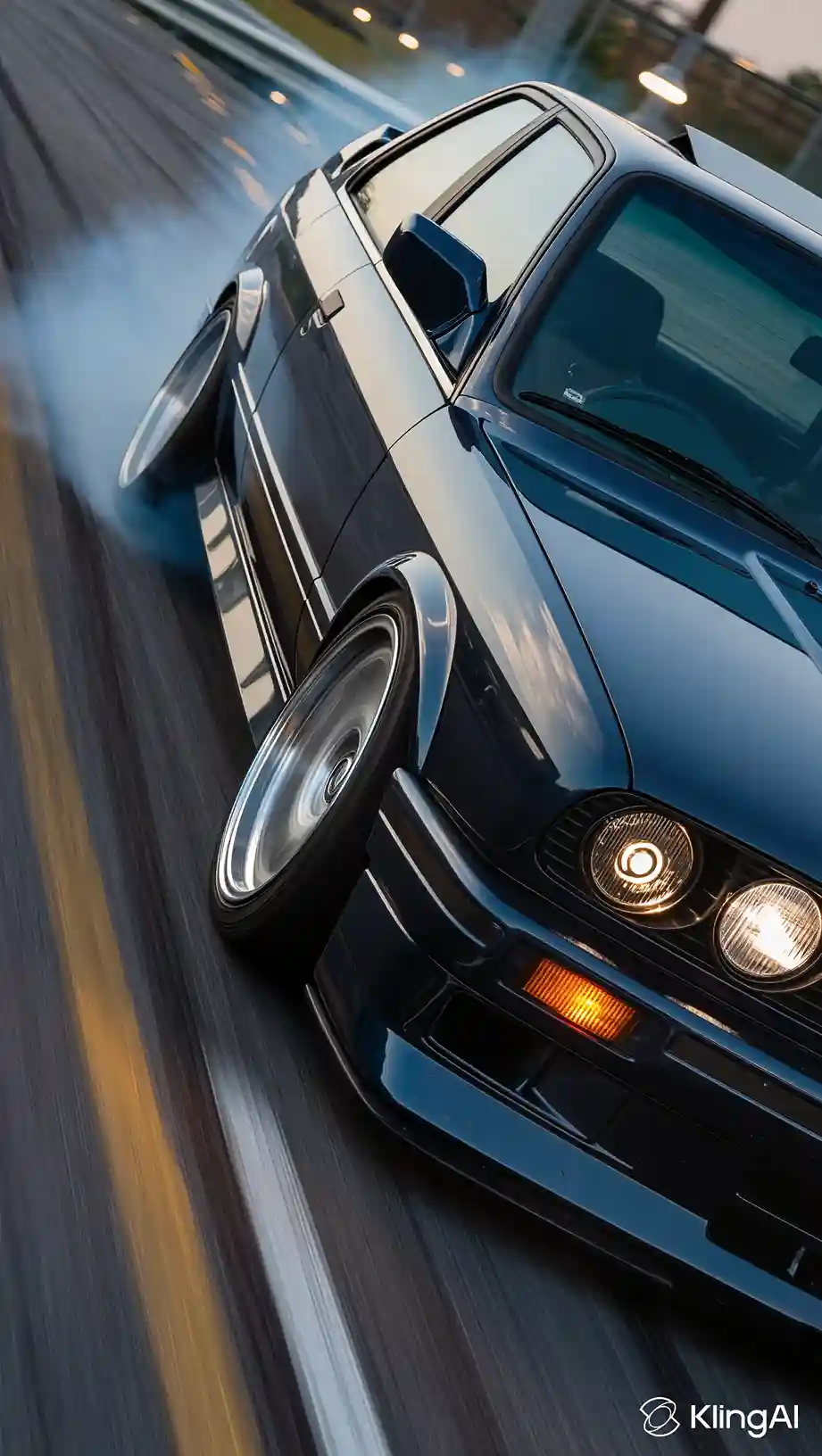 AI Image of a BMW car created by Kling AI tool