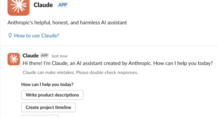 Claude Tags in Slack for teams