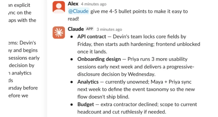Claude Tags in Slack for teams