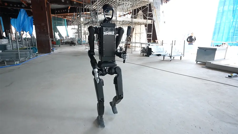 shimizu tests humanoids for construction sites