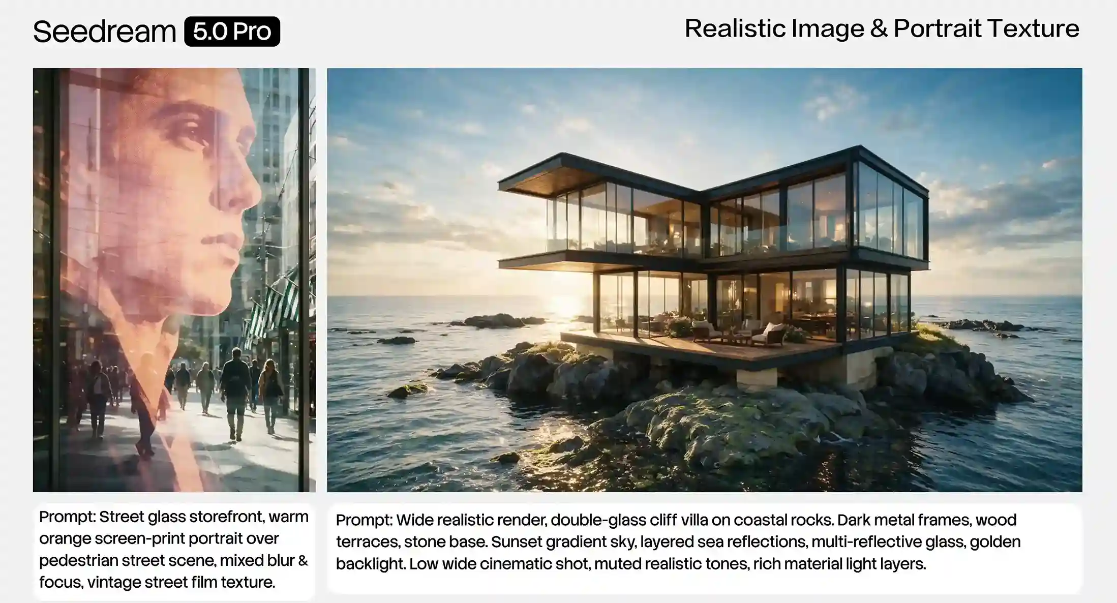 an image of seedream 5.0 pro realistic imagery and portrait textures